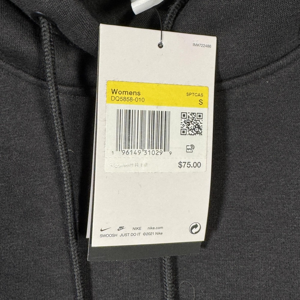 Nike Black Hoodie Sweatshirt - Picture 3 of 11